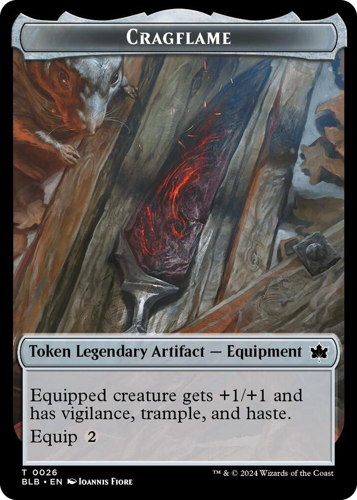 0026 Cragflame Token T Bloomburrow
