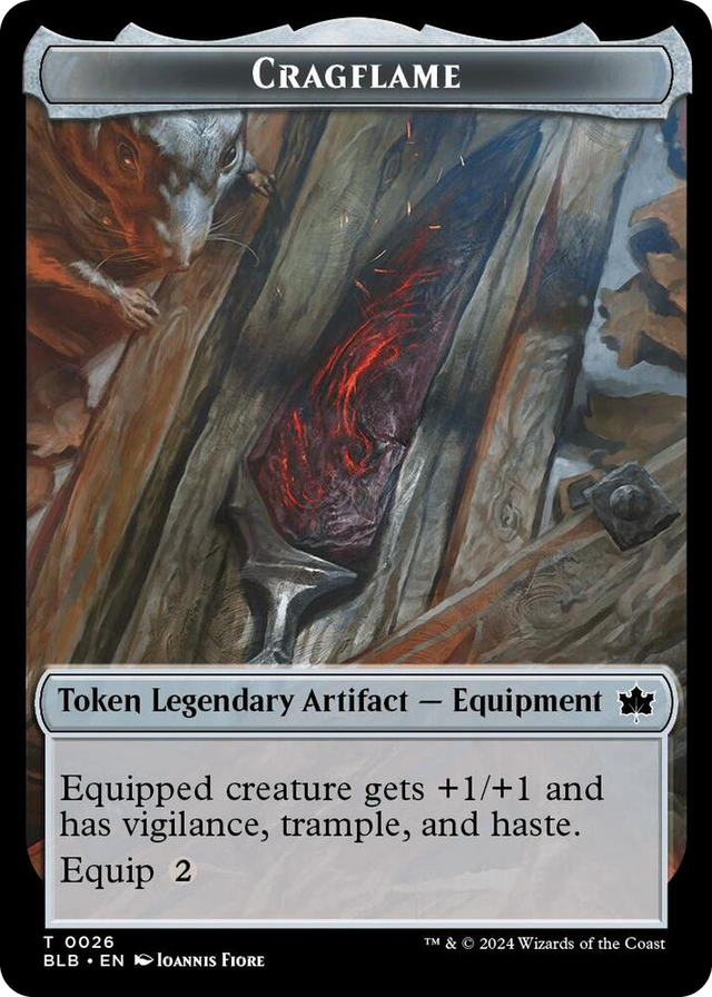 0026 Cragflame Token T Bloomburrow