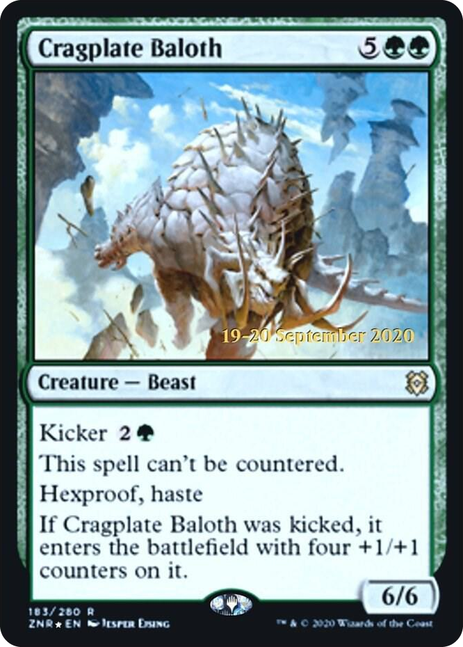 Cragplate Baloth #183 R - Prerelease Cards Pokemon card