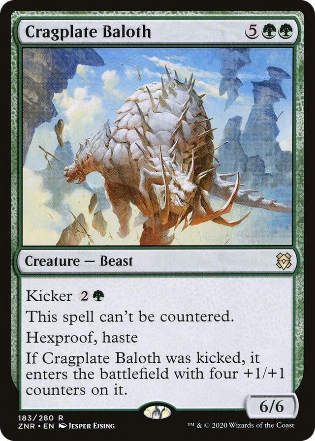 0183 Cragplate Baloth R Zendikar Rising
