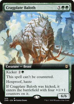 0359 Cragplate Baloth (Extended Art) R Zendikar Rising