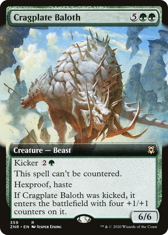 0359 Cragplate Baloth (Extended Art) R Zendikar Rising