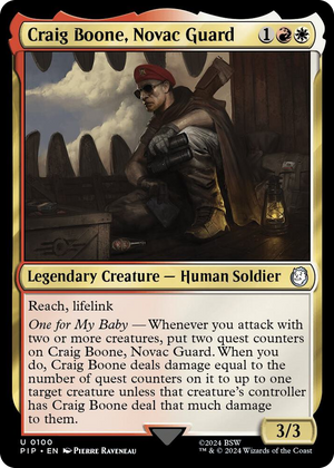 0100 Craig Boone, Novac Guard U Universes Beyond: Fallout
