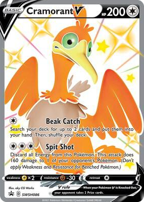 0086 Cramorant V - SWSH086 Promo Sword & Shield Promo Cards