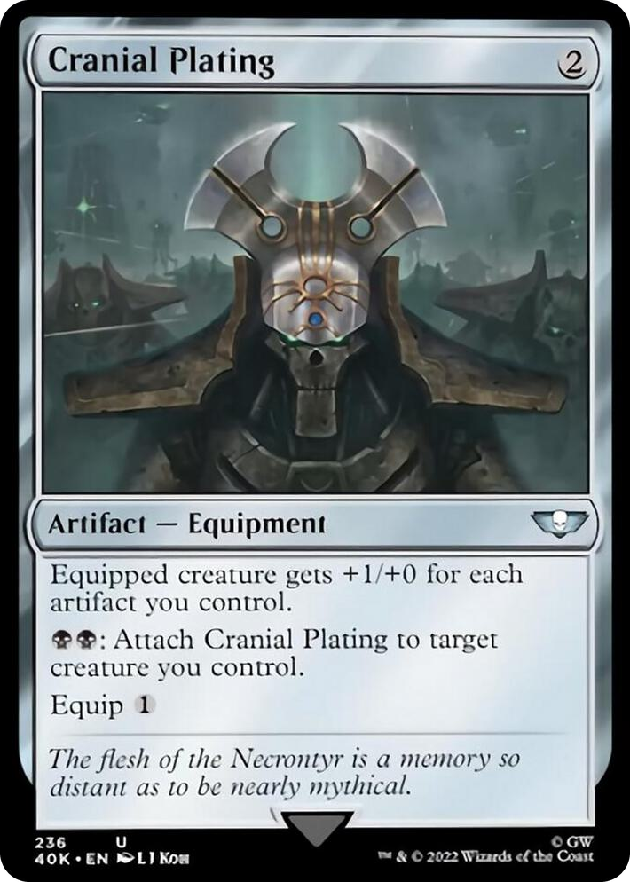 0236 Cranial Plating (Surge Foil) U Universes Beyond: Warhammer 40,000