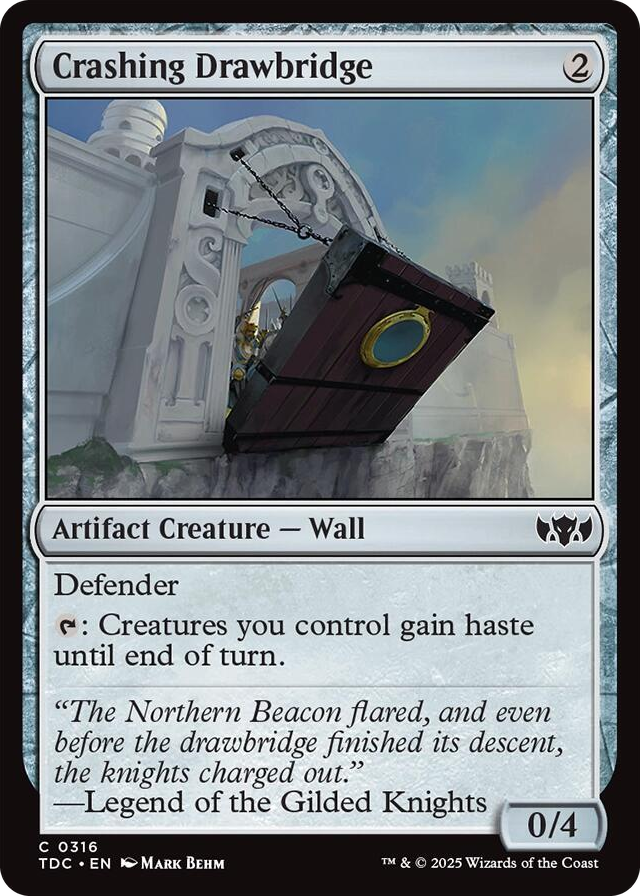 0316 Crashing Drawbridge C Commander: Tarkir: Dragonstorm