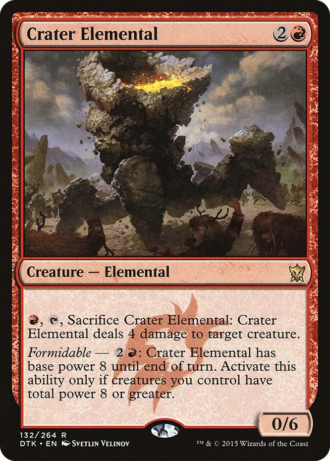 0132 Crater Elemental R Dragons of Tarkir