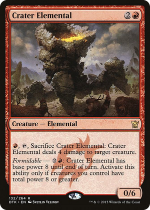 0132 Crater Elemental R Dragons of Tarkir