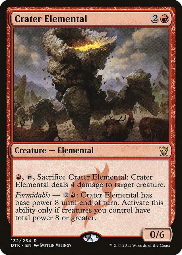 0132 Crater Elemental R Dragons of Tarkir