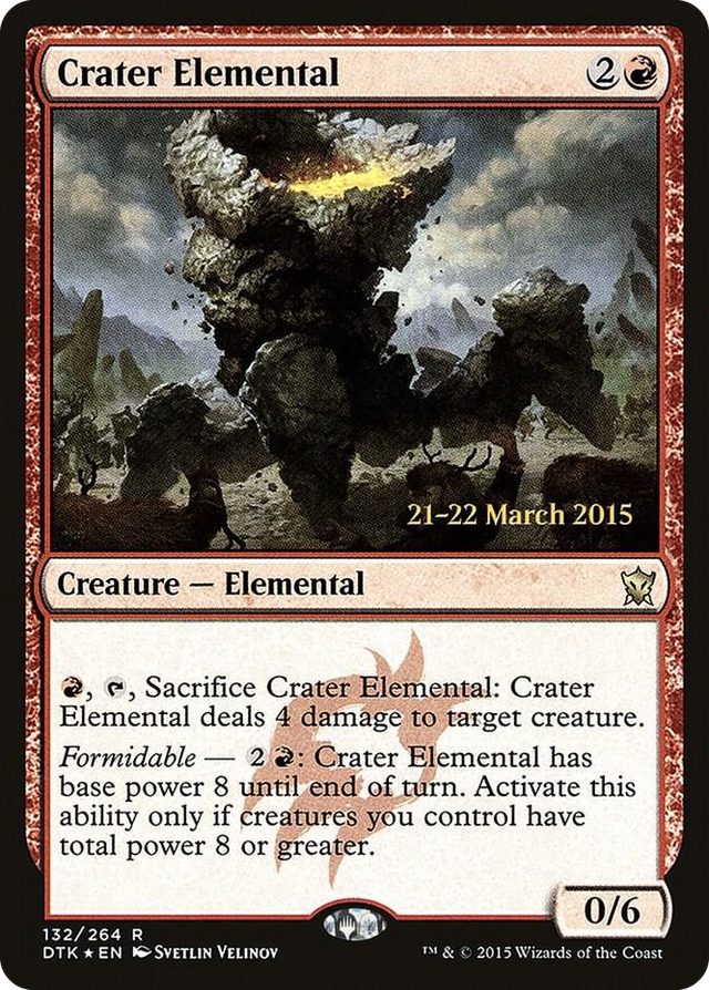 0132 Crater Elemental R Prerelease Cards