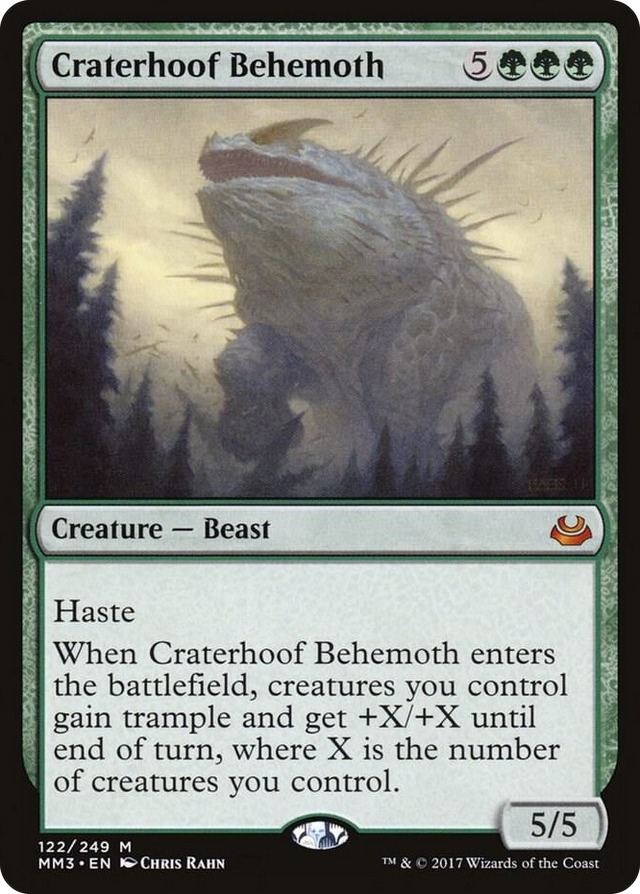0122 Craterhoof Behemoth M Modern Masters 2017