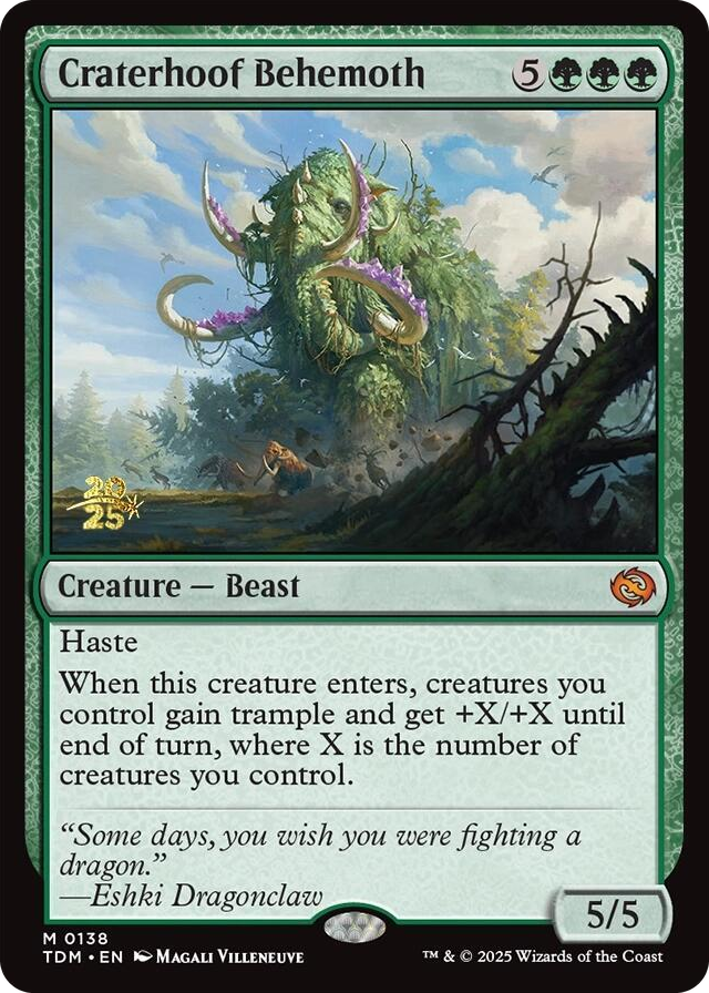 0138 Craterhoof Behemoth M Prerelease Cards