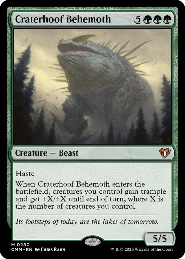0280 Craterhoof Behemoth M Commander Masters