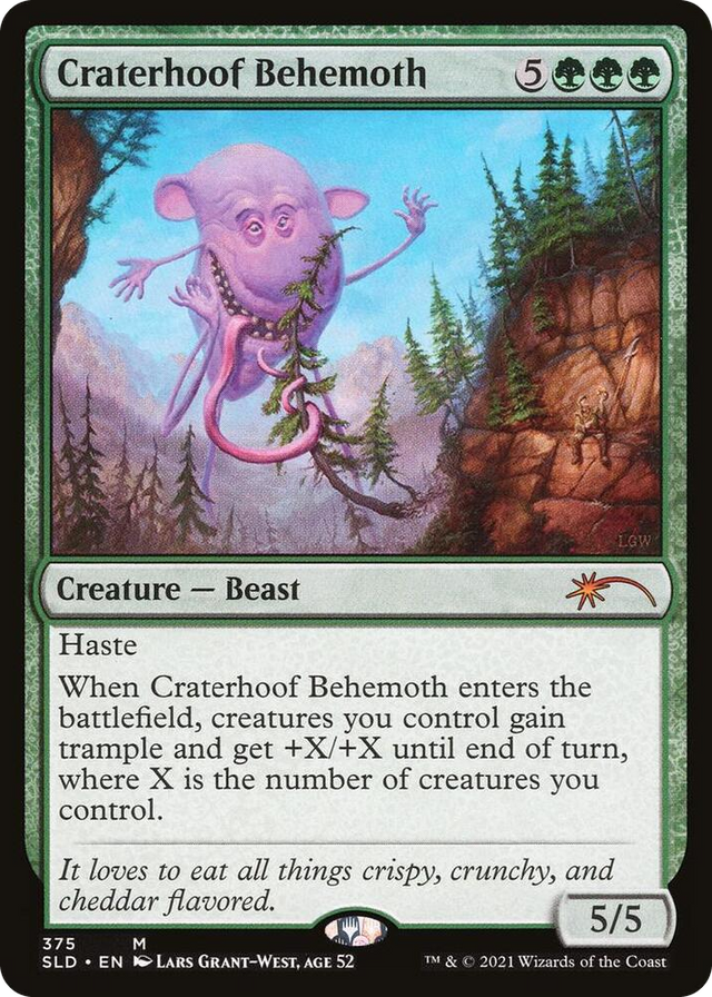 0375 Craterhoof Behemoth (375) M Secret Lair Drop Series