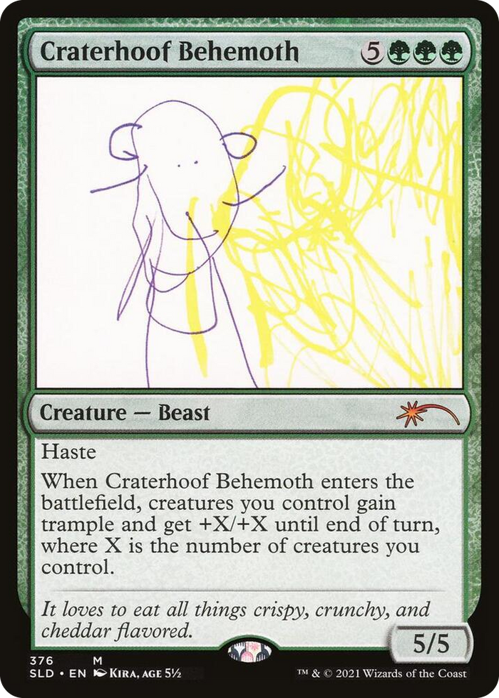 Craterhoof Behemoth (376) #376 M - Secret Lair Drop Series Pokemon card