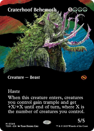 0346 Craterhoof Behemoth (Borderless) M Dragonstorm