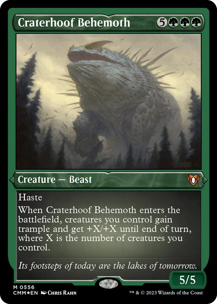 0556 Craterhoof Behemoth (Foil Etched) M Commander Masters