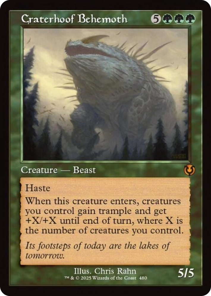 0480 Craterhoof Behemoth (Retro Frame) M Innistrad Remastered