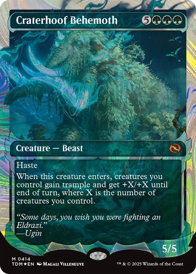 0414 Craterhoof Behemoth (Showcase) (Halo Foil) M Dragonstorm