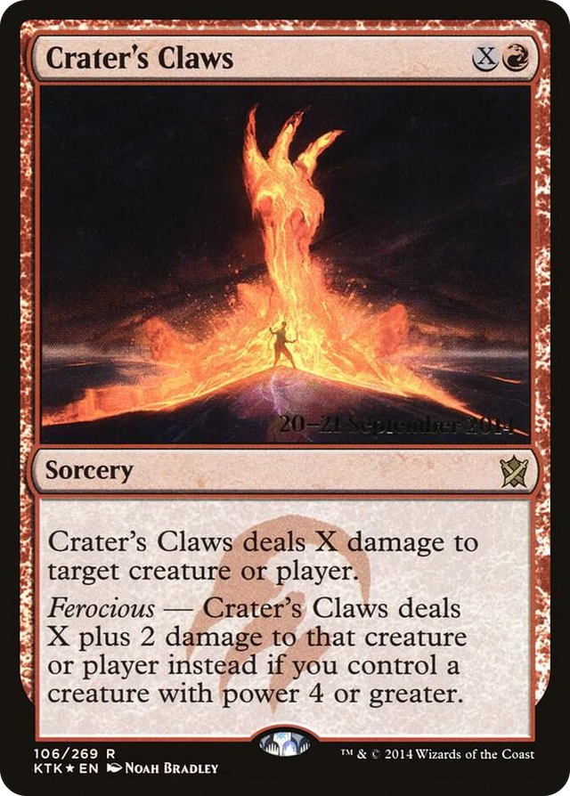 0106 Crater's Claws R Prerelease Cards