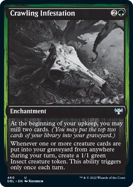 Crawling Infestation #460 U - Innistrad: Double Feature Pokemon card
