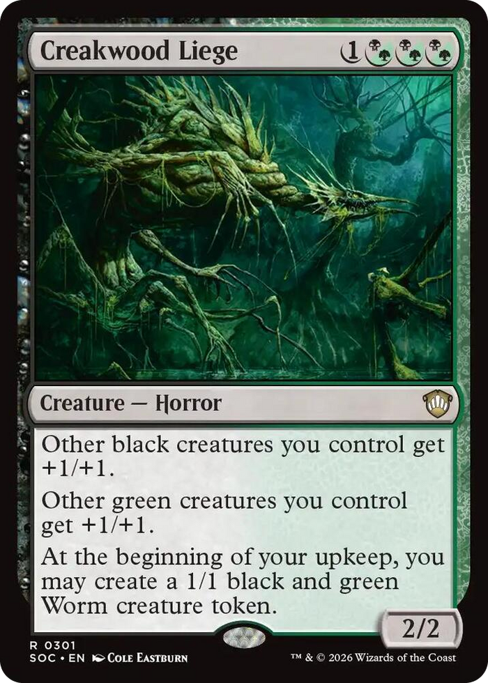 Creakwood Liege #301 R - Commander: Secrets of Strixhaven Pokemon card