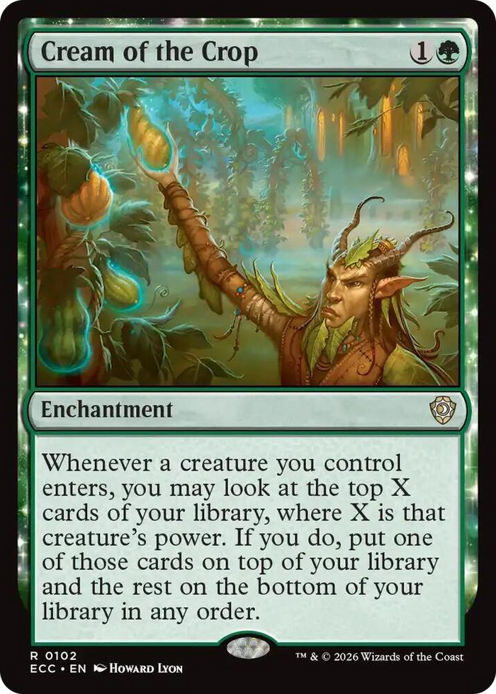 Cream of the Crop #102 R - Commander: Lorwyn Eclipsed Pokemon card