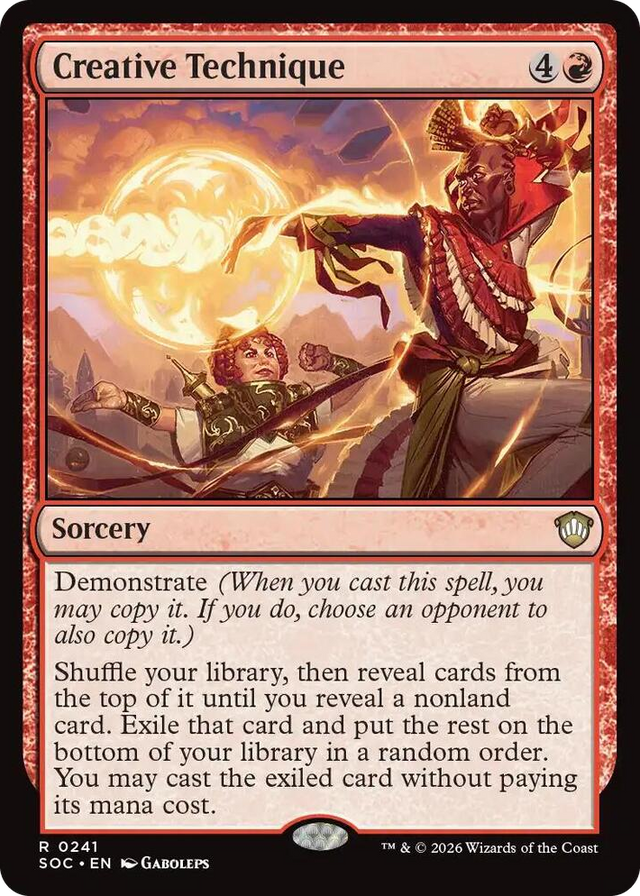 0241 Creative Technique R Commander: Secrets of Strixhaven