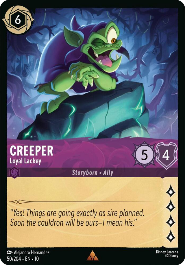 0050 Creeper - Loyal Lackey Rare Whispers in the Well