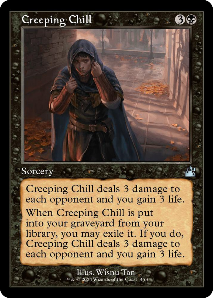 Creeping Chill (Retro Frame) #453 U - Ravnica Remastered Pokemon card