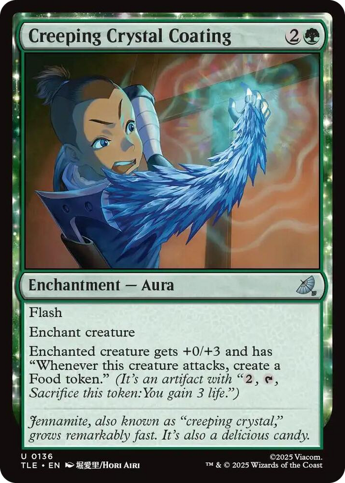 Creeping Crystal Coating #136 U - The Last Airbender: Eternal-Legal Pokemon card
