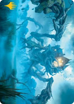 0034 Creeping Inn Art Card (Gold-Stamped Signature) S Art Series: Innistrad: Midnight Hunt