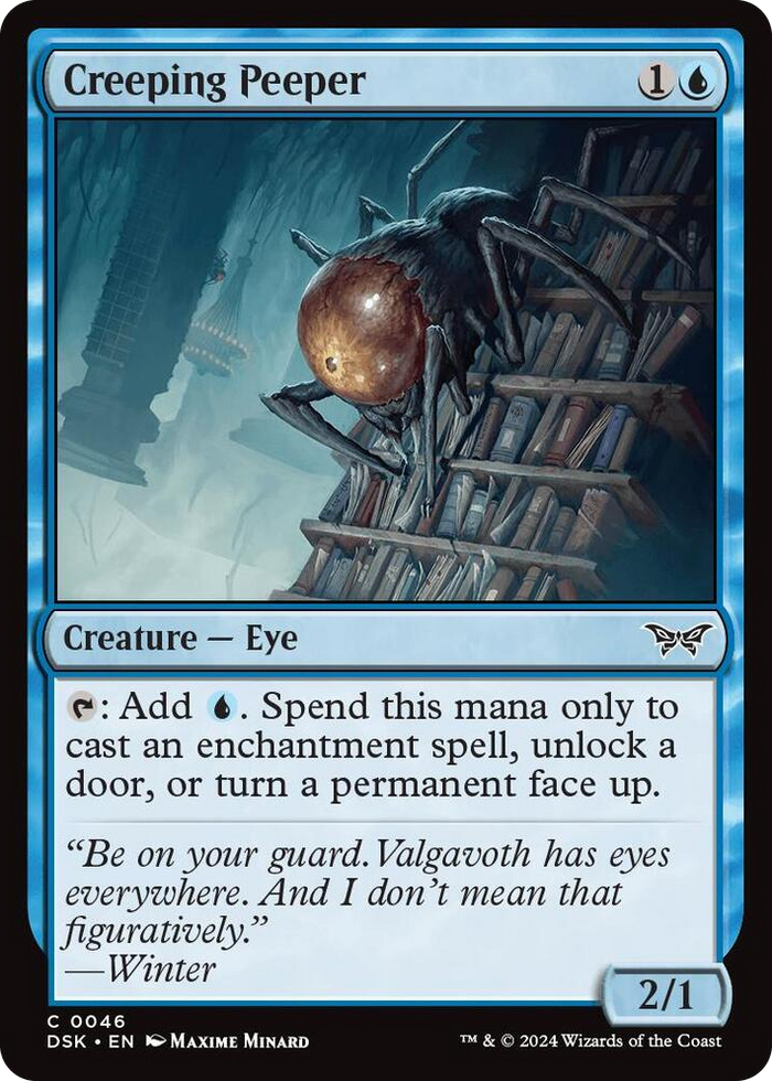 Creeping Peeper #46 C - Duskmourn: House of Horror Pokemon card