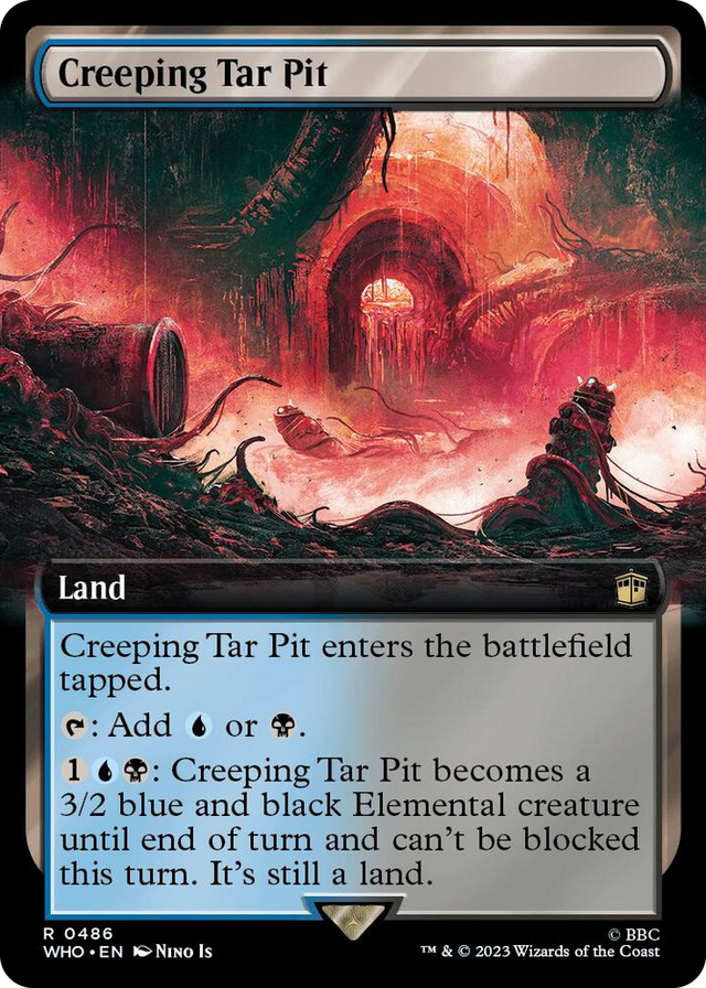 0486 Creeping Tar Pit (Extended Art) R Universes Beyond: Doctor Who