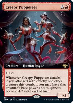 Creepy Puppeteer (Extended Art) #376 R - Innistrad: Crimson Vow Pokemon card