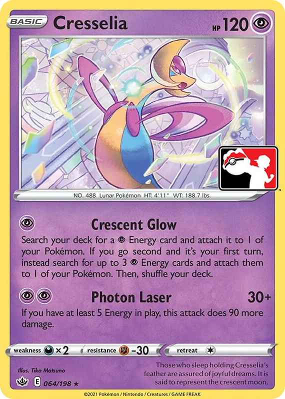 0064 Cresselia Rare Prize Pack Series Cards
