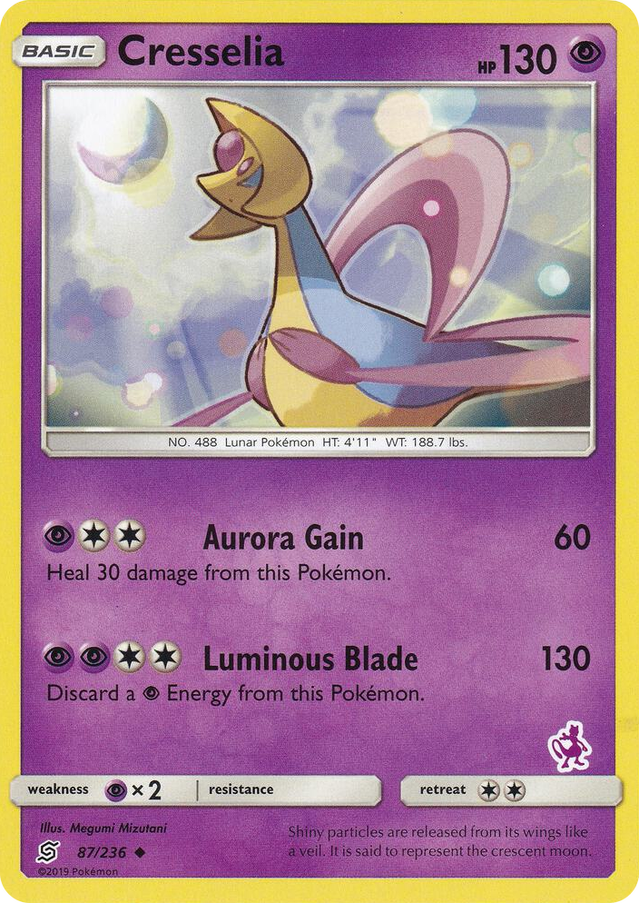 0087 Cresselia - 87/236 (Mewtwo Stamped) Promo Battle Academy