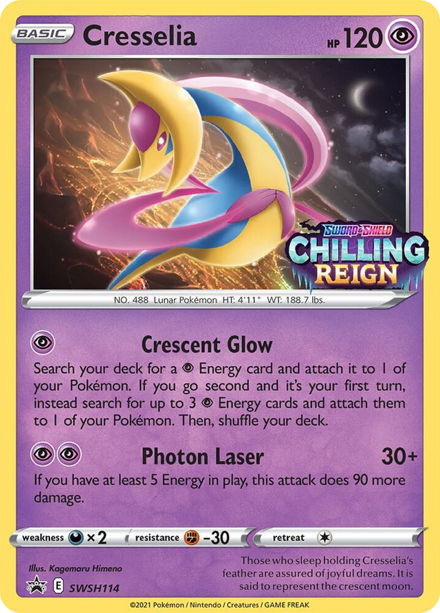 0114 Cresselia - SWSH114 (Prerelease) Promo Sword & Shield Promo Cards