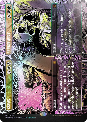 0075 Crime // Punishment (Textured Foil) M Outlaws of Thunder Junction: Breaking News