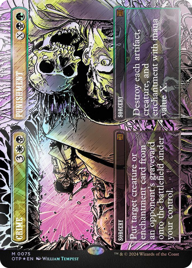 0075 Crime // Punishment (Textured Foil) M Outlaws of Thunder Junction: Breaking News