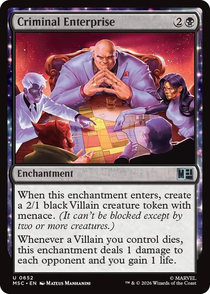 0652 Criminal Enterprise U Commander: Marvel Super Heroes