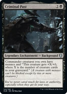 Criminal Past #122 U - Commander Legends: Battle for Baldur's Gate Pokemon card