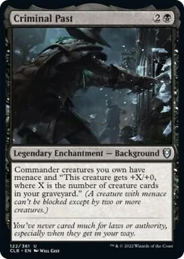 0122 Criminal Past U Commander Legends: Battle for Baldur's Gate