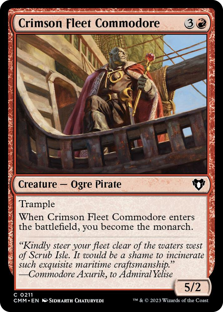 0211 Crimson Fleet Commodore C Commander Masters
