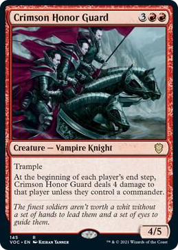 0145 Crimson Honor Guard R Commander: Innistrad: Crimson Vow
