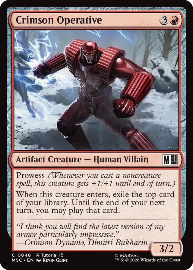0848 Crimson Operative C Commander: Marvel Super Heroes