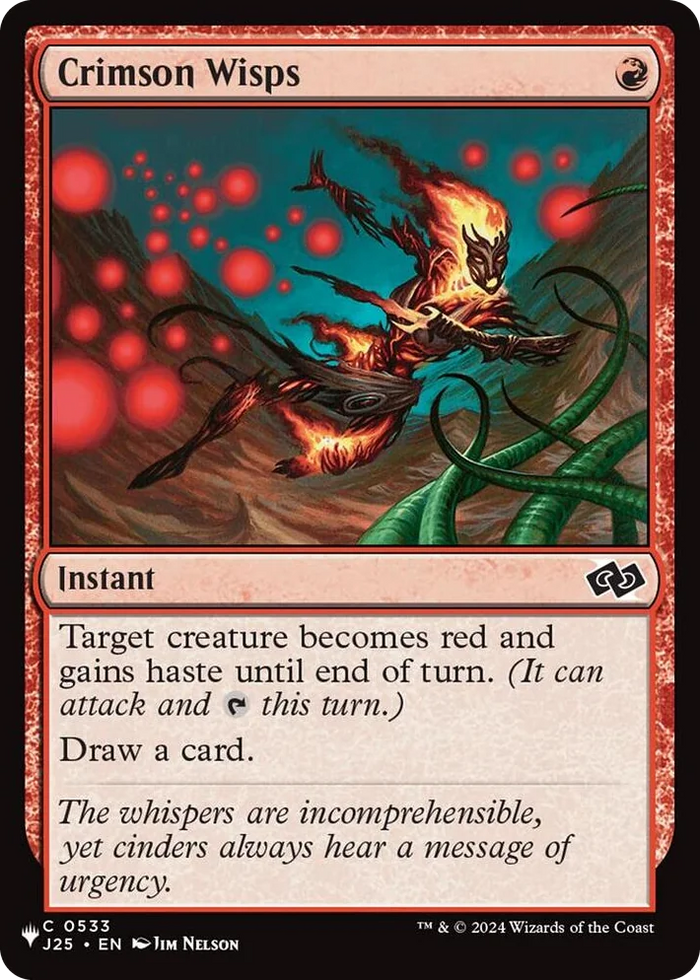 0533 Crimson Wisps (J25) C The List Reprints