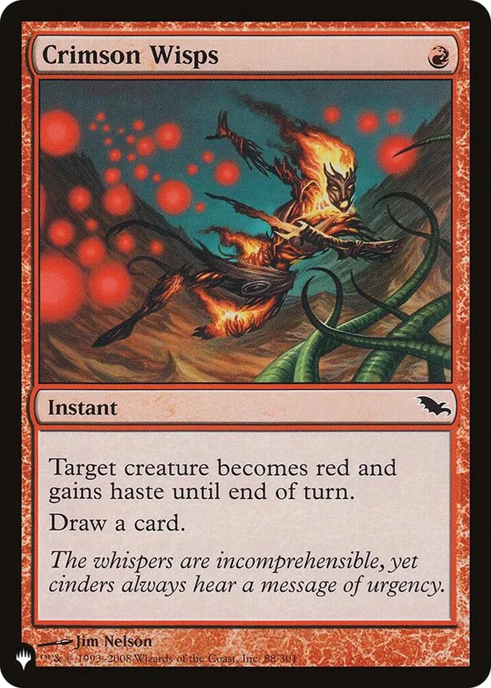 0088 Crimson Wisps (SHM) C The List Reprints