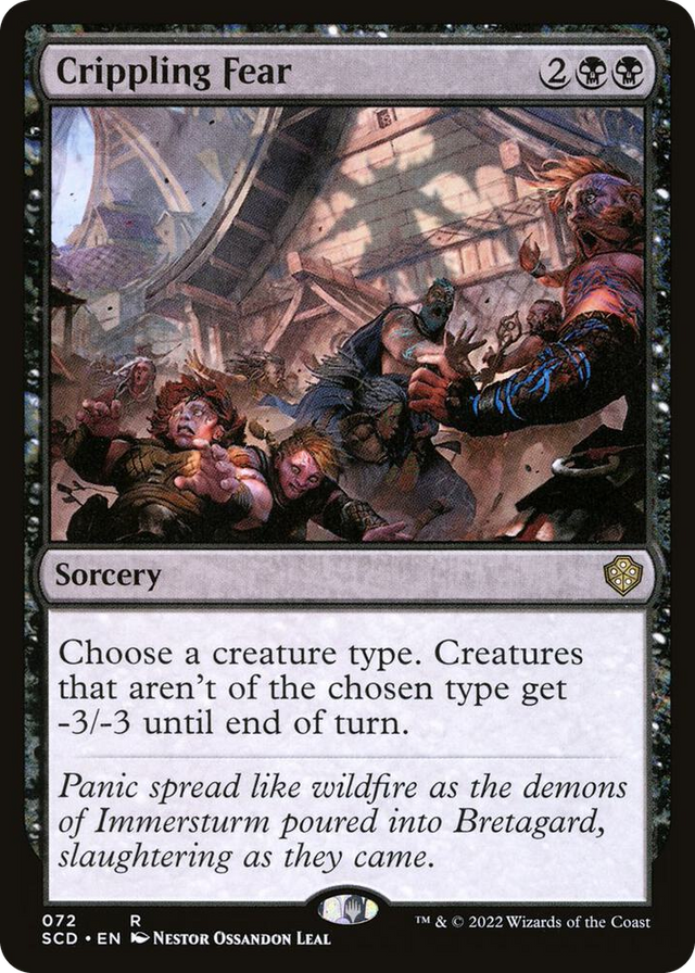 0072 Crippling Fear R Starter Commander Decks