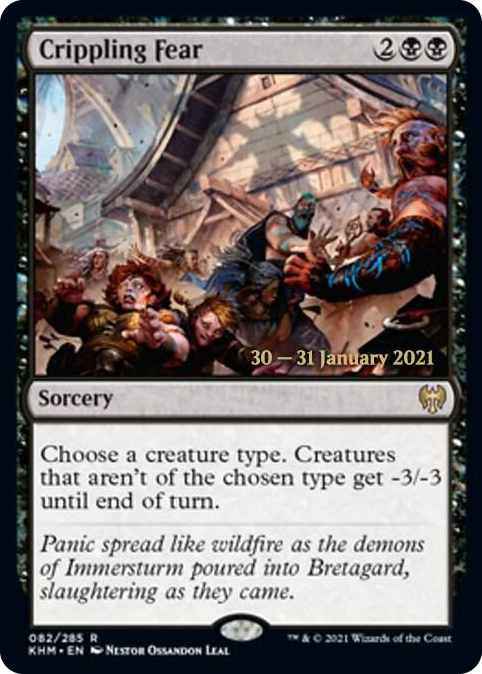 0082 Crippling Fear R Prerelease Cards